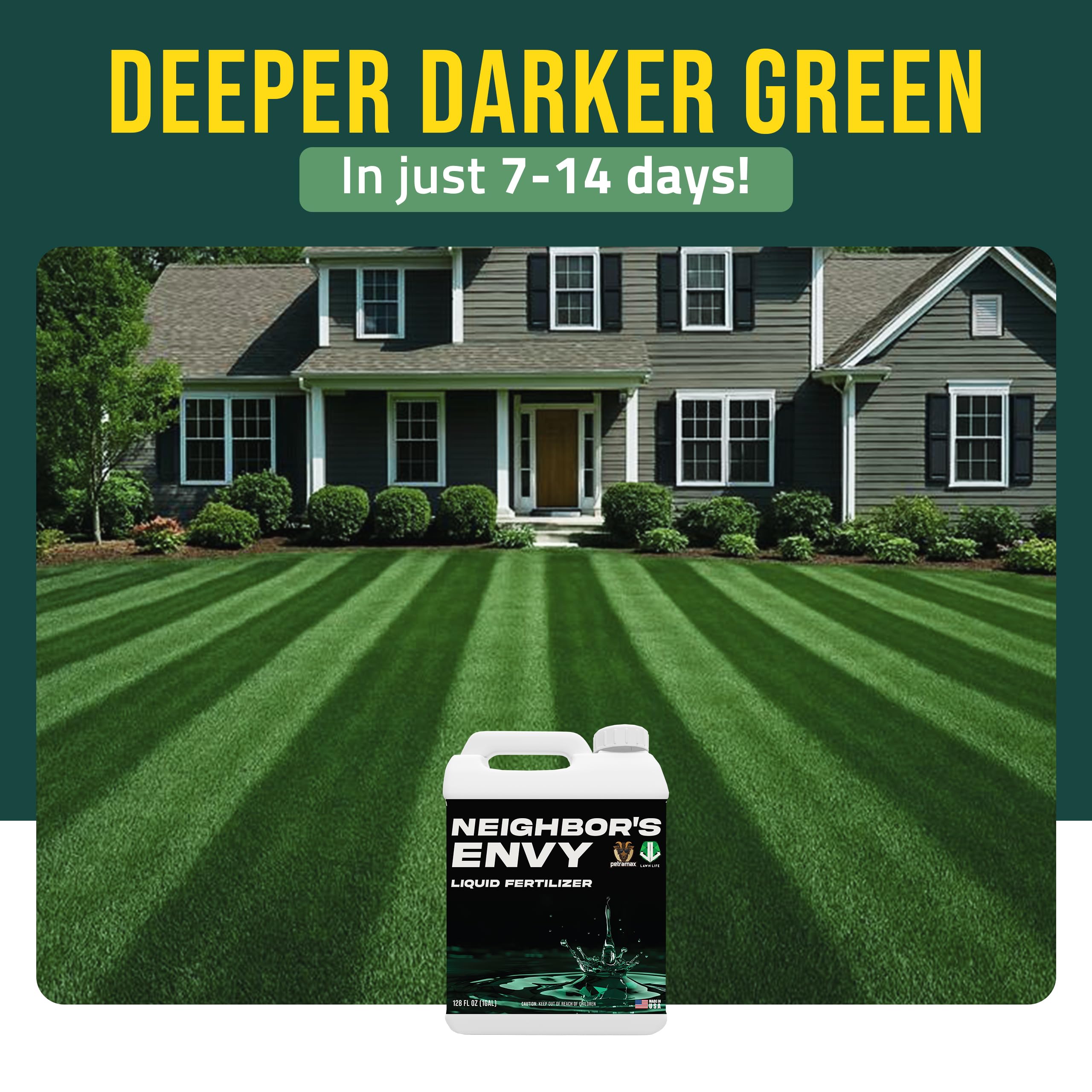PetraMax Neighbor's Envy humic acid benefits soil health and root support.