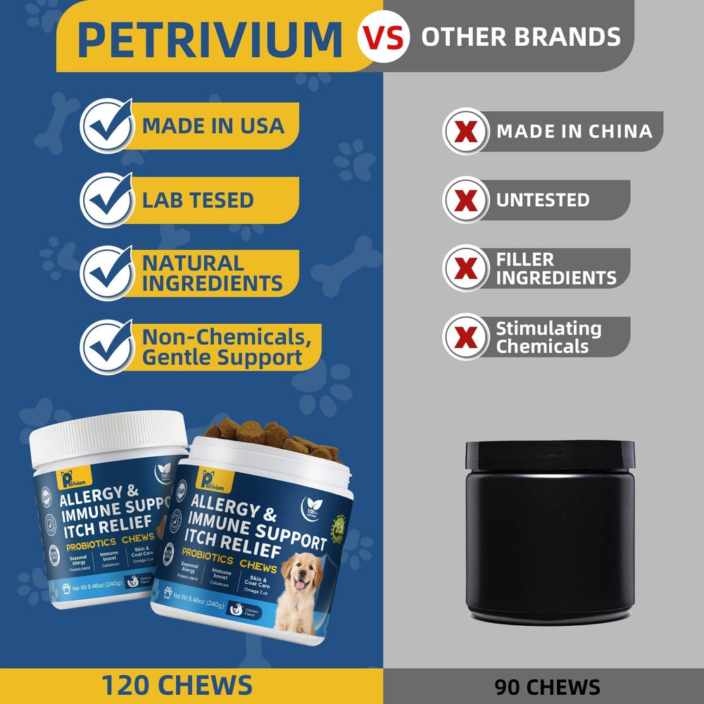 Petrivium omega-3 fish oil chews for healthy coat
