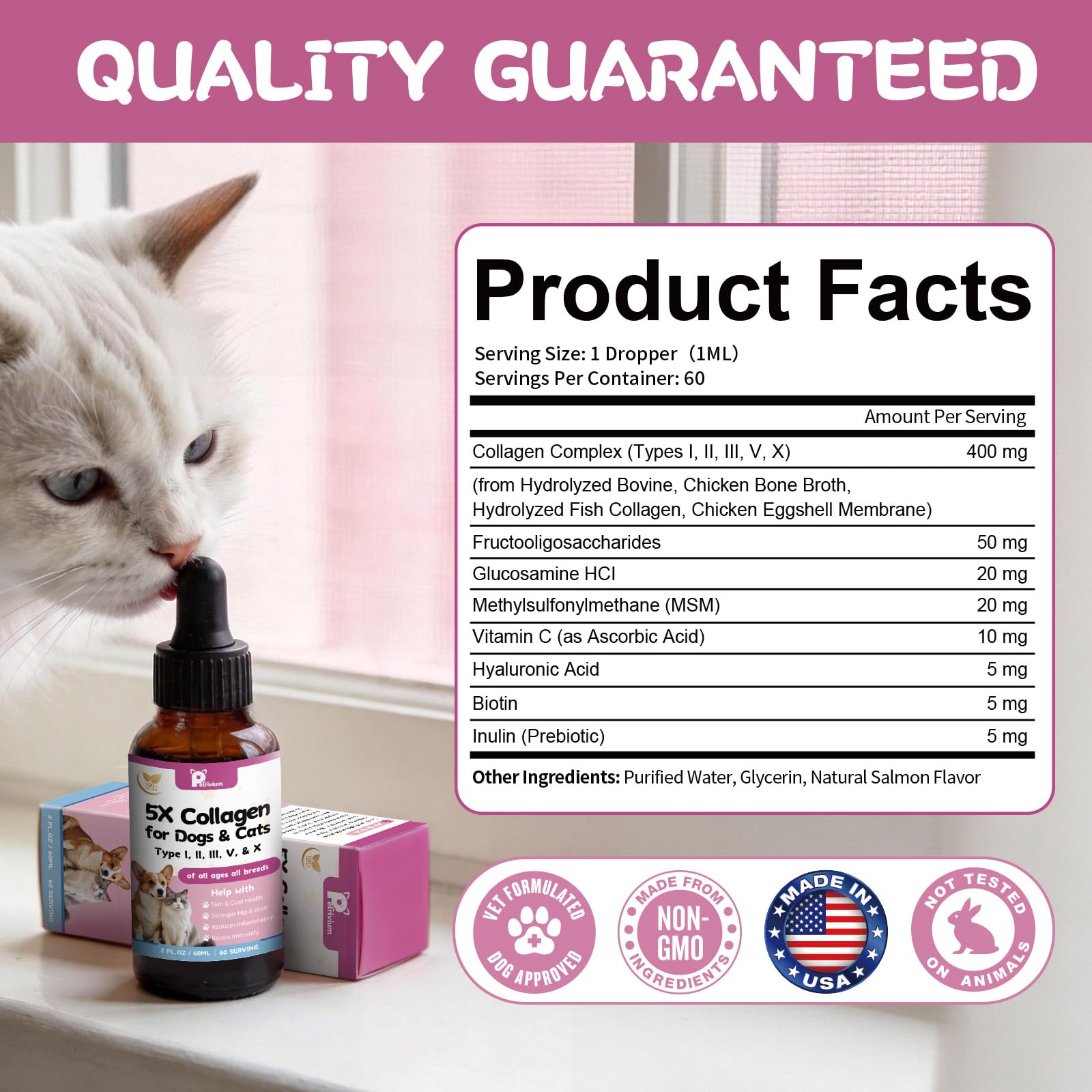Petrivium flavor-forward drops make feeding easy and enjoyable.