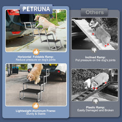 PetRuna foam-handle stairs are easy to carry between vehicles.