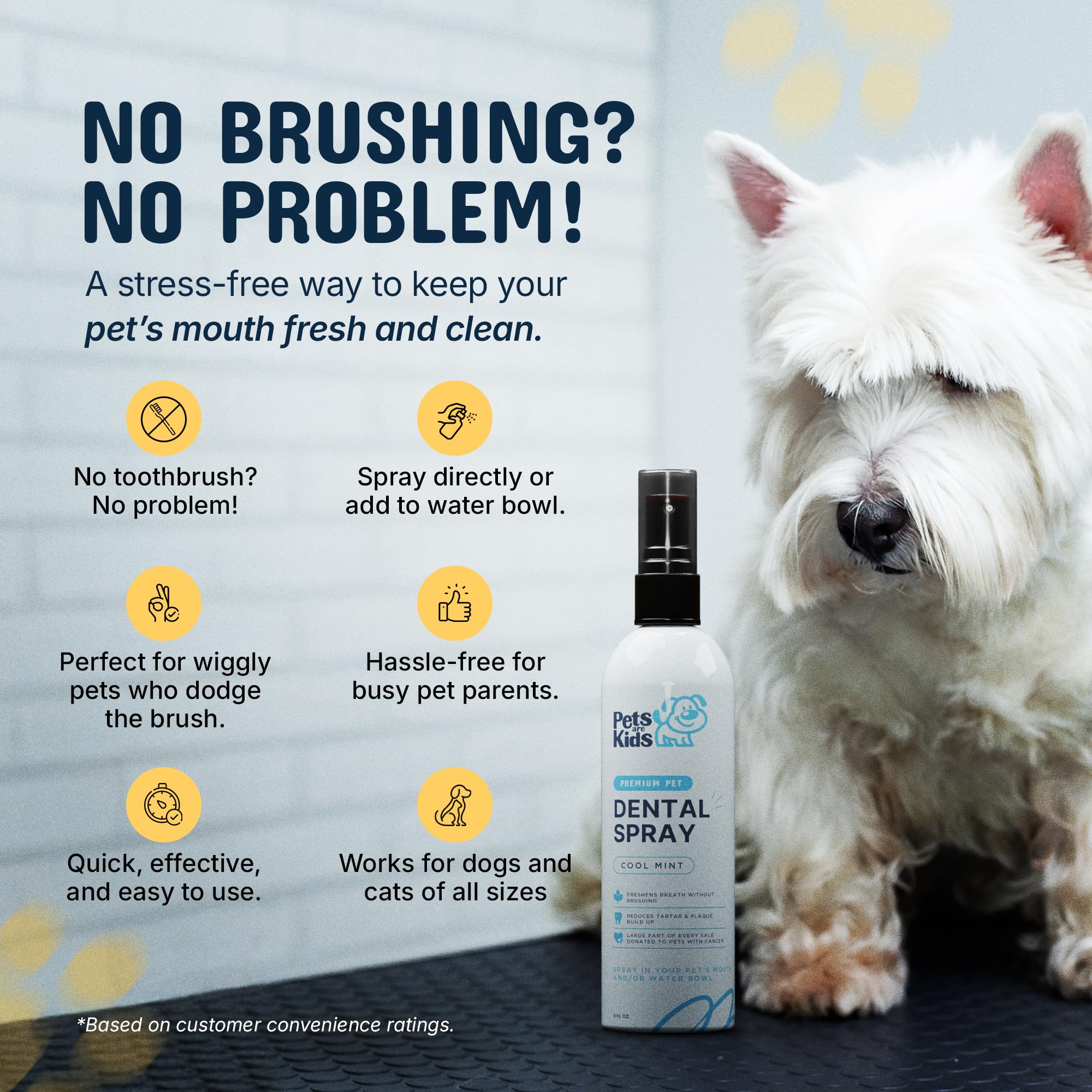 Pets Are Kids Too vet-approved dental spray trusted by veterinarians