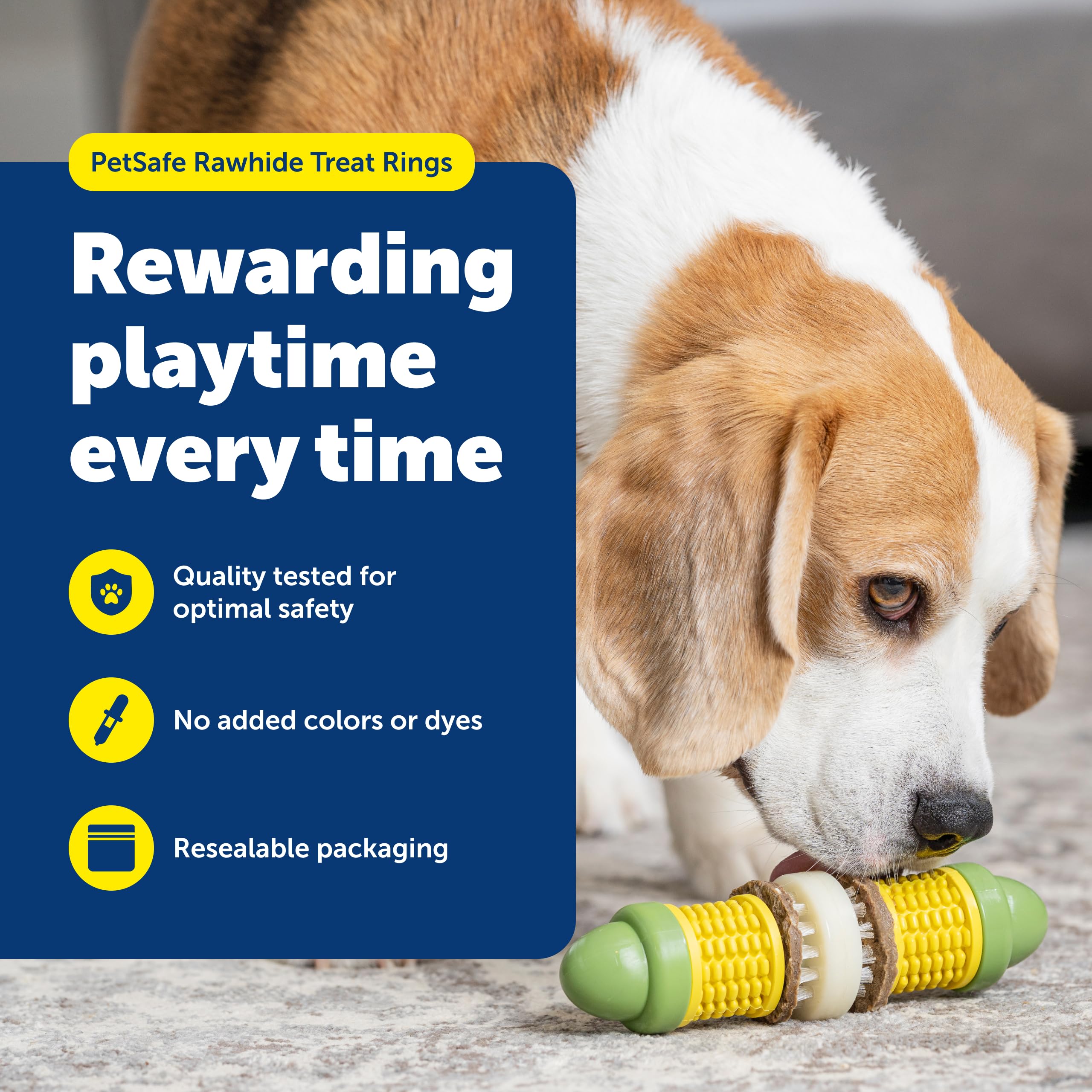 PetSafe Busy Buddy medium rings in action for training rewards