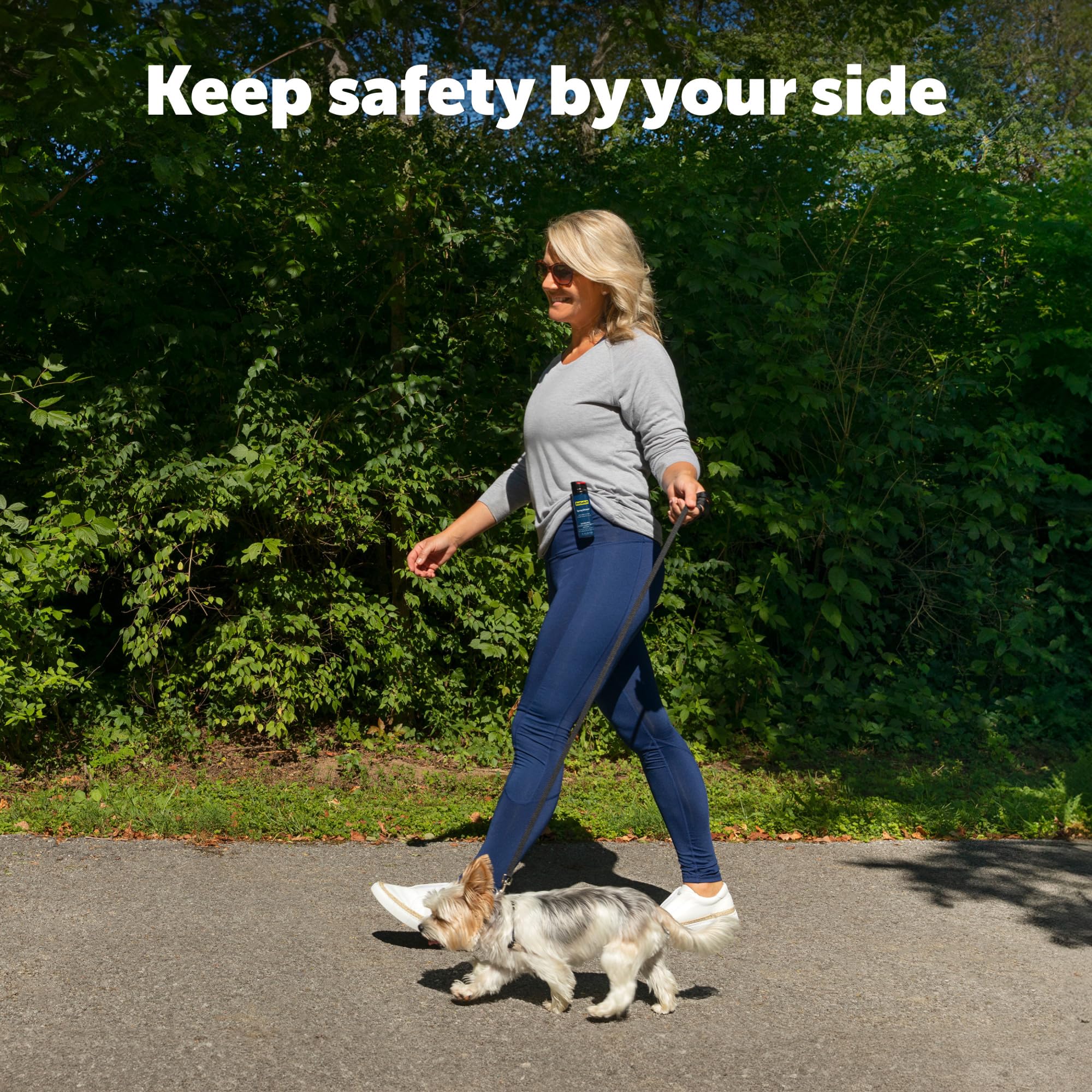 PetSafe SprayShield outdoor adventure use during hiking and park strolls.