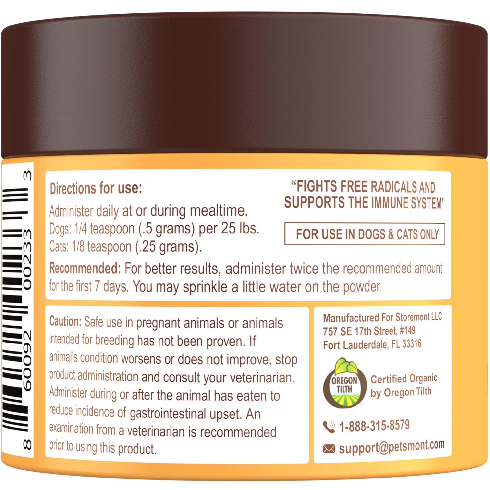 Petsmont Buddy Guard ready-to-use chews suggest energy support for aging pets.