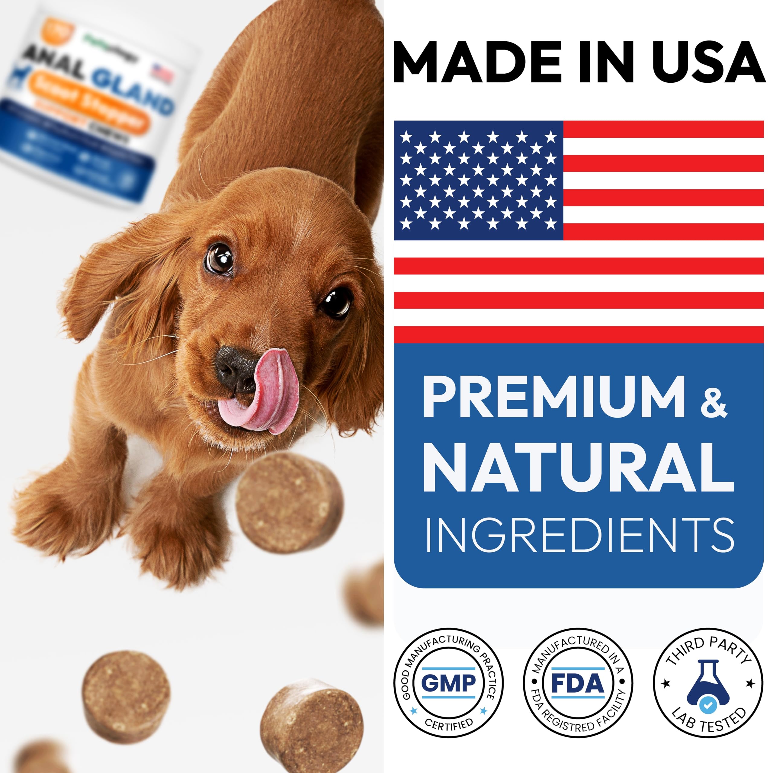 Petsology USA-made packaging signals veterinarian-formulated care.
