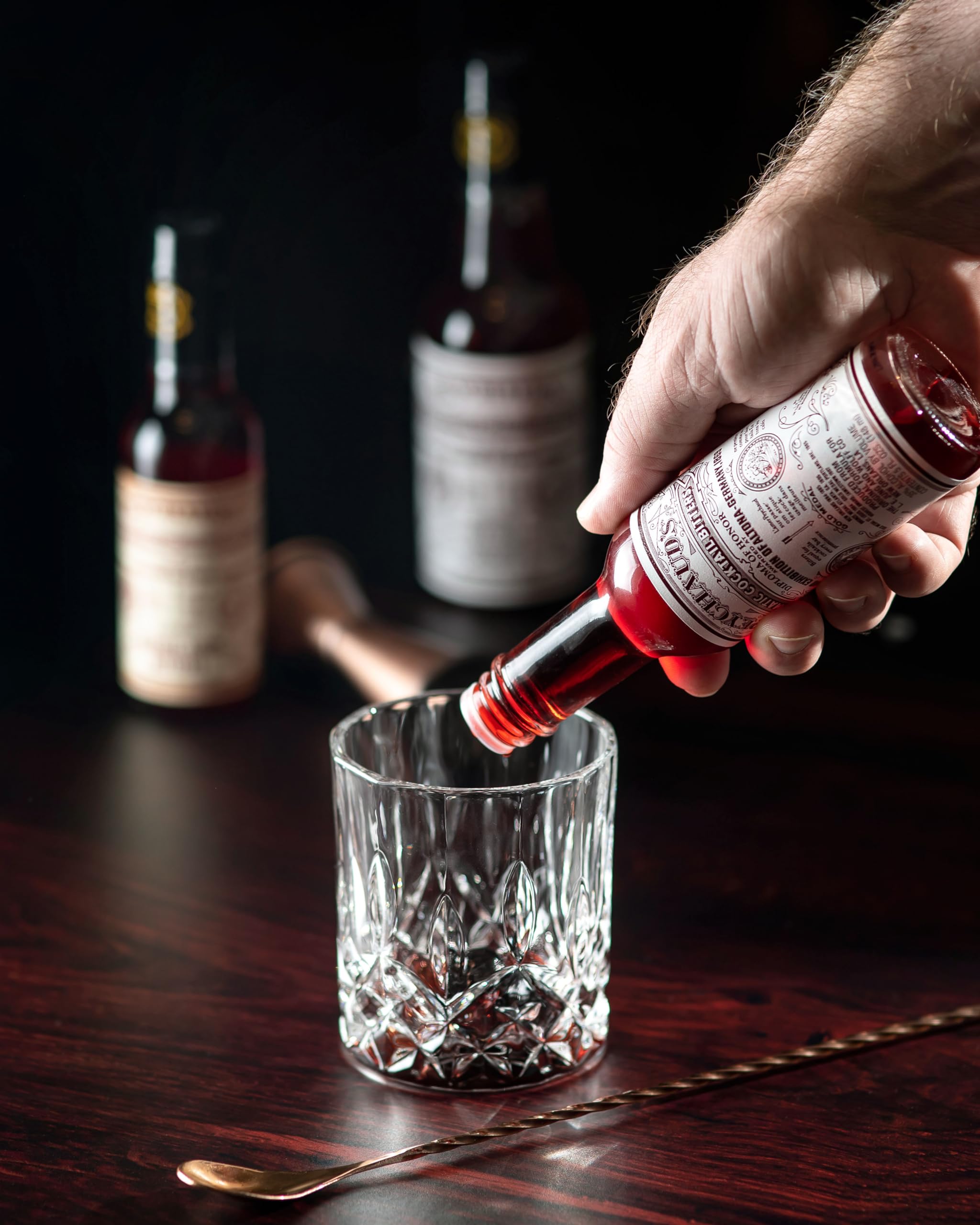 PEYCHAUD'S cocktail-stirred-old-fashioned demonstrates its role in whiskey classics