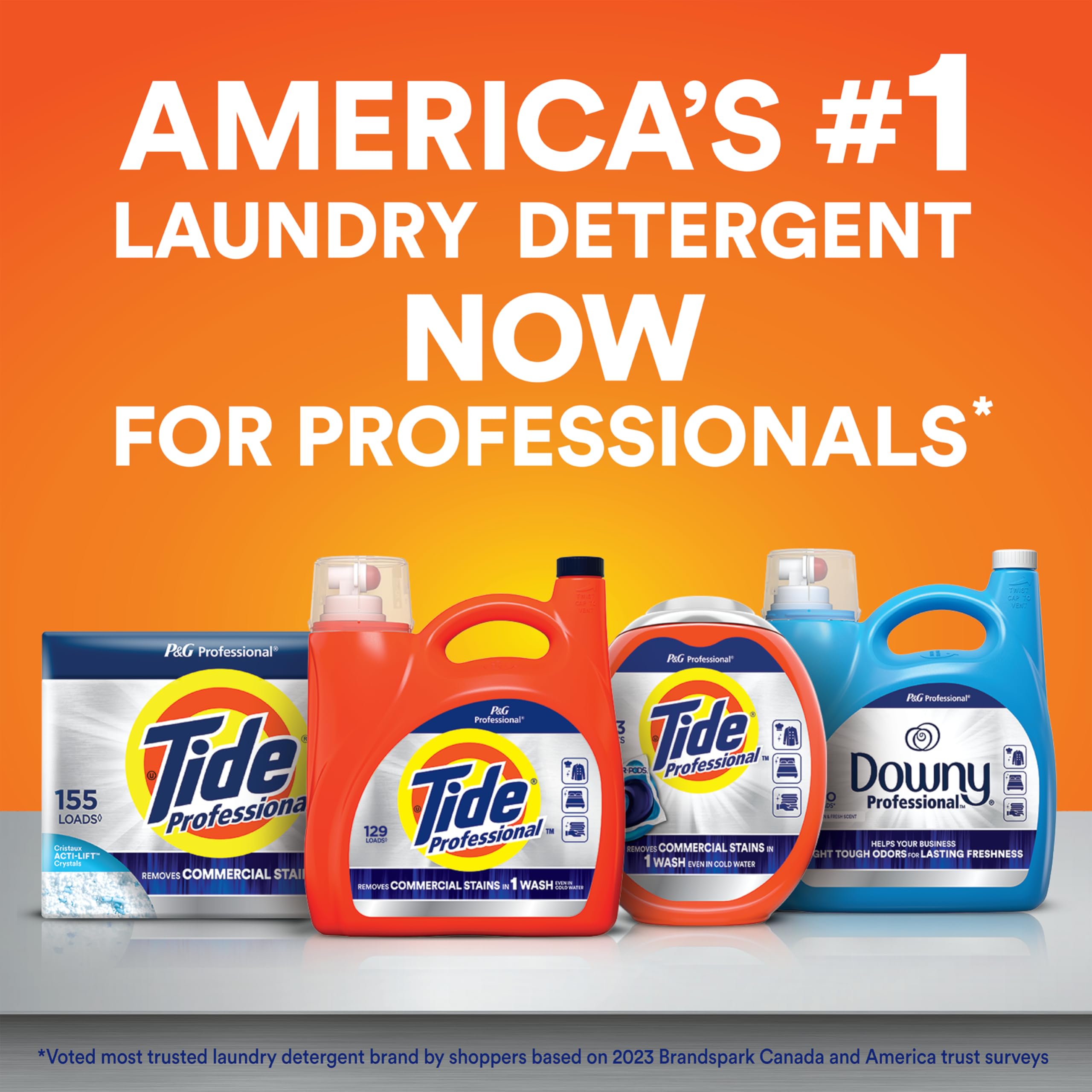 Tide powder texture and packaging designed for busy laundry rooms
