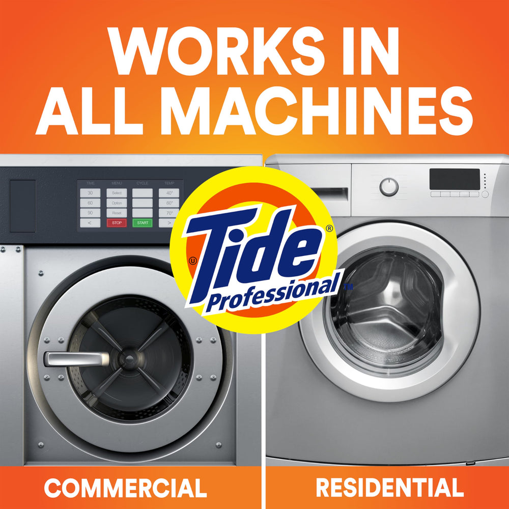 Vending display featuring Tide powder single-use packets for quick loading