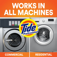 Vending display featuring Tide powder single-use packets for quick loading