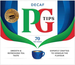 PG Tips decaf tea bags aroma in sachets delivering rich fragrance for evening tea