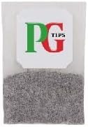 PG Tips box with tea bags shown for quick, comforting mornings.