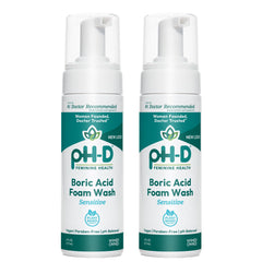 pH-D Feminine Health Boric Acid Foam Wash bottle for gentle cleansing