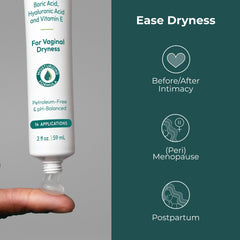 pH-D feminine health branding box showcases trusted, woman-owned care.