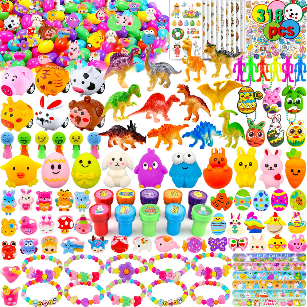 Phaorui Easter eggs bulk pack with 100 eggs for toy-filled hunts at home.