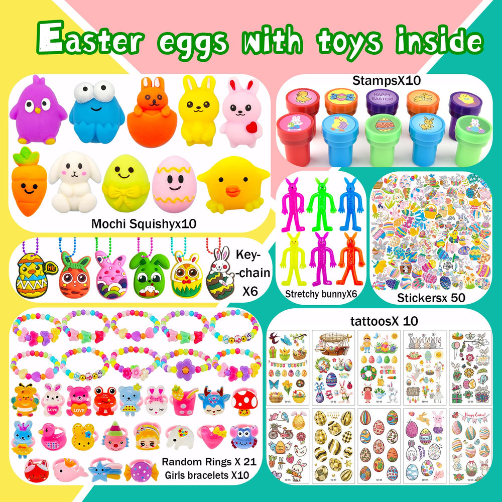 Phaorui Easter eggs open-close design offers safe, easy play.