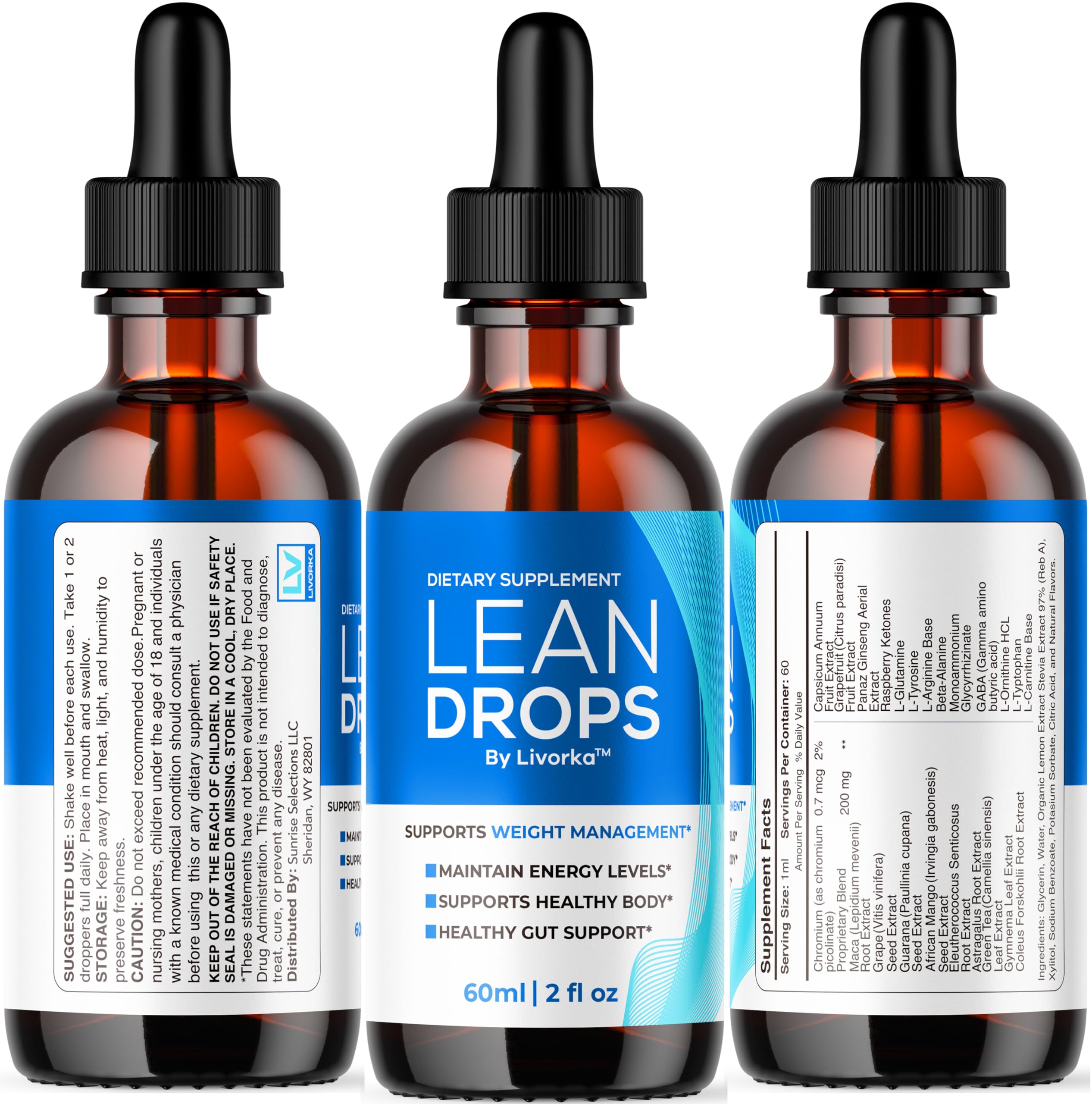 Lean Drops on a desk set up for a healthy lifestyle
