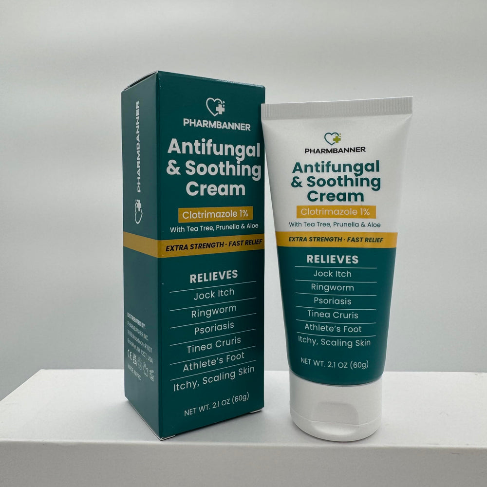PHARMBANNER antifungal cream helps repair dry skin and restore the barrier.