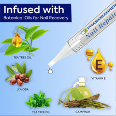 PHARMBANNER Nail Fungus Treatment Kit with five pens and file for complete treatment.