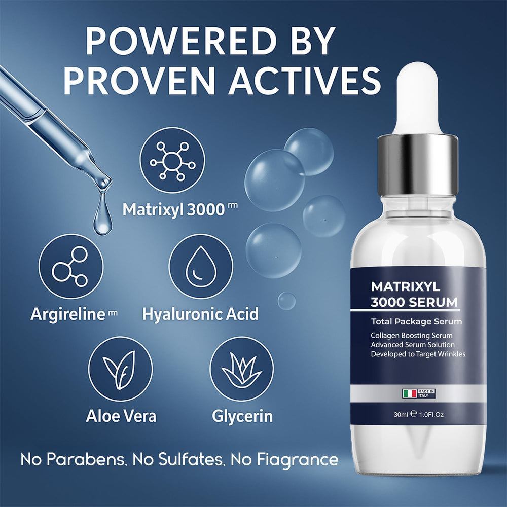 Pharmlitalia Serum application scene suggests a simple daily skincare ritual