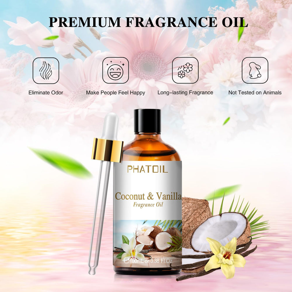 PHATOIL Coconut Vanilla fragrance for candle making and DIY crafts