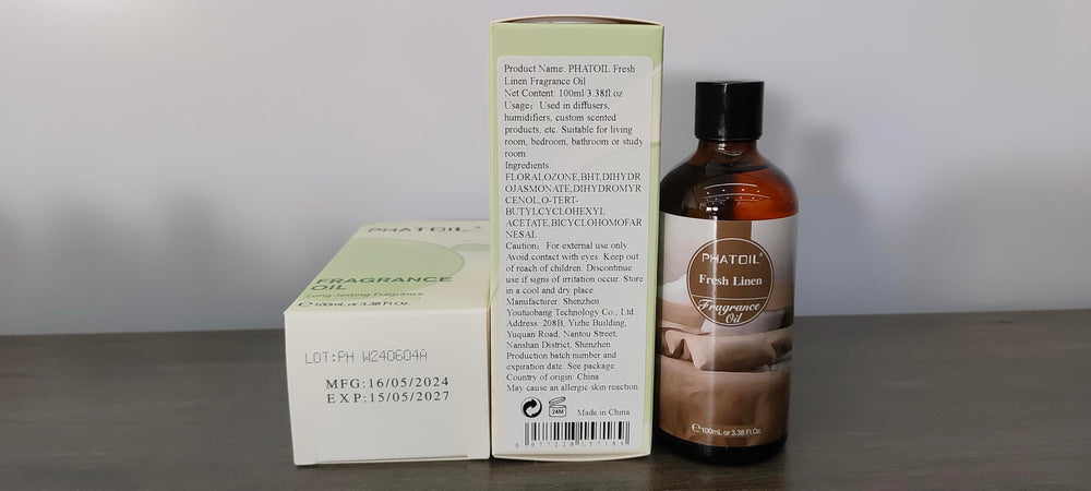 PHATOIL Fresh Linen cruelty-free fragrance oil supports ethical beauty routines.