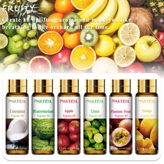 PHATOIL lime bottle close-up showing bright citrus notes for diffusers.