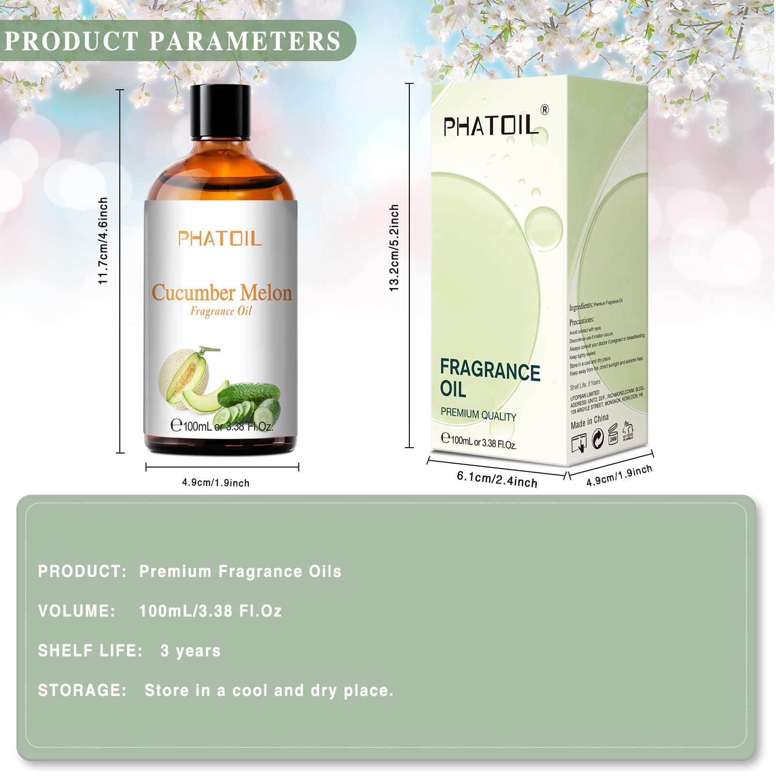 PHATOIL skincare application for refreshing aromatherapy moments.