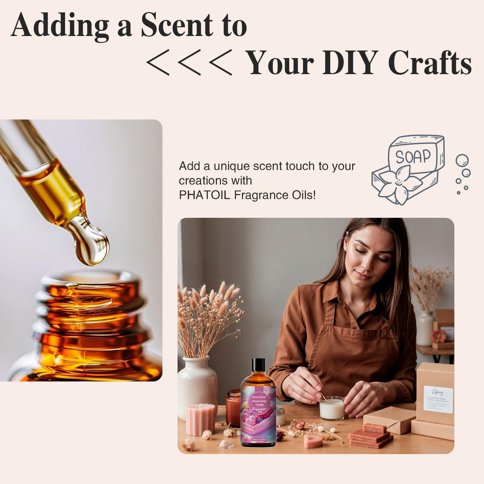 PHATOIL fragrance oil for soap making yields fresh, inviting bars.