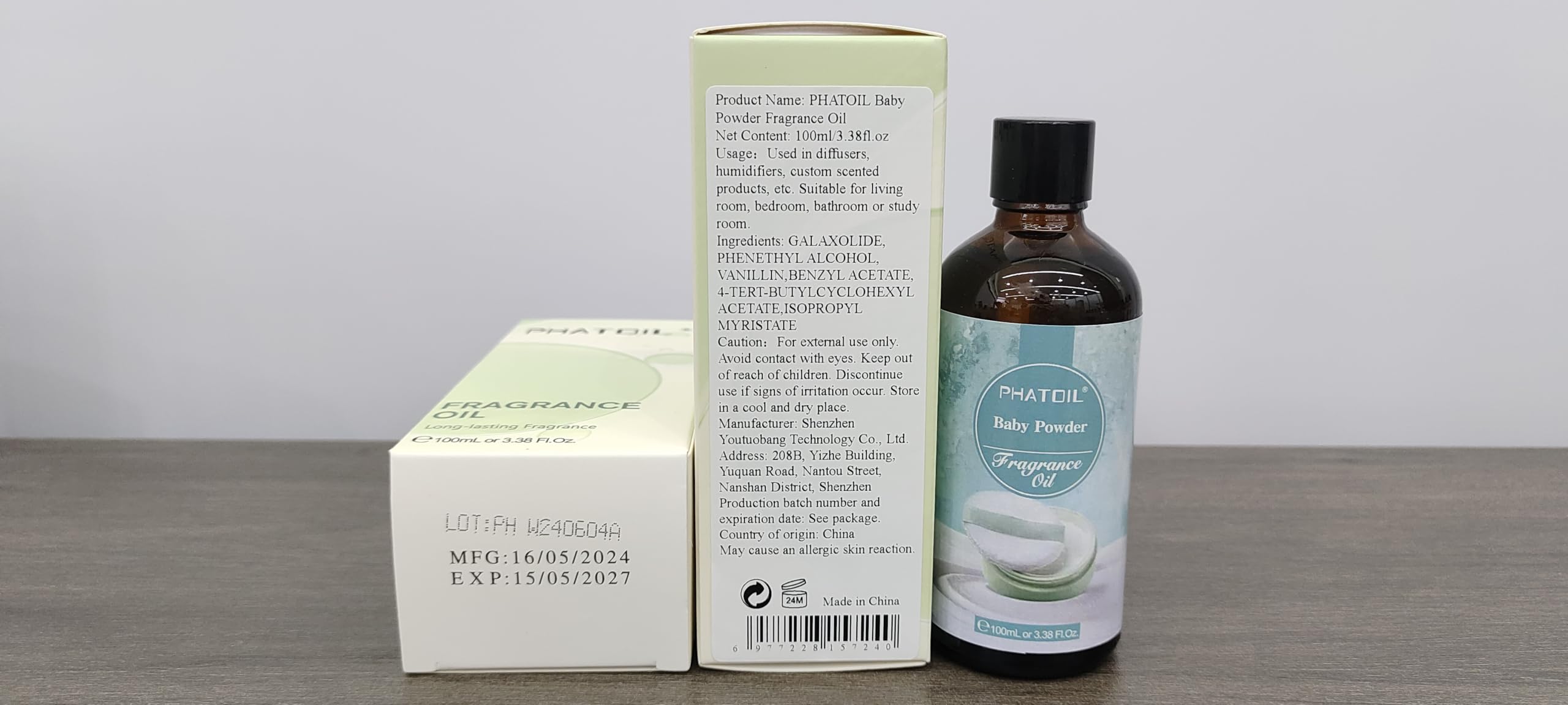 PHATOIL UV-protected glass bottle preserves fragrance quality