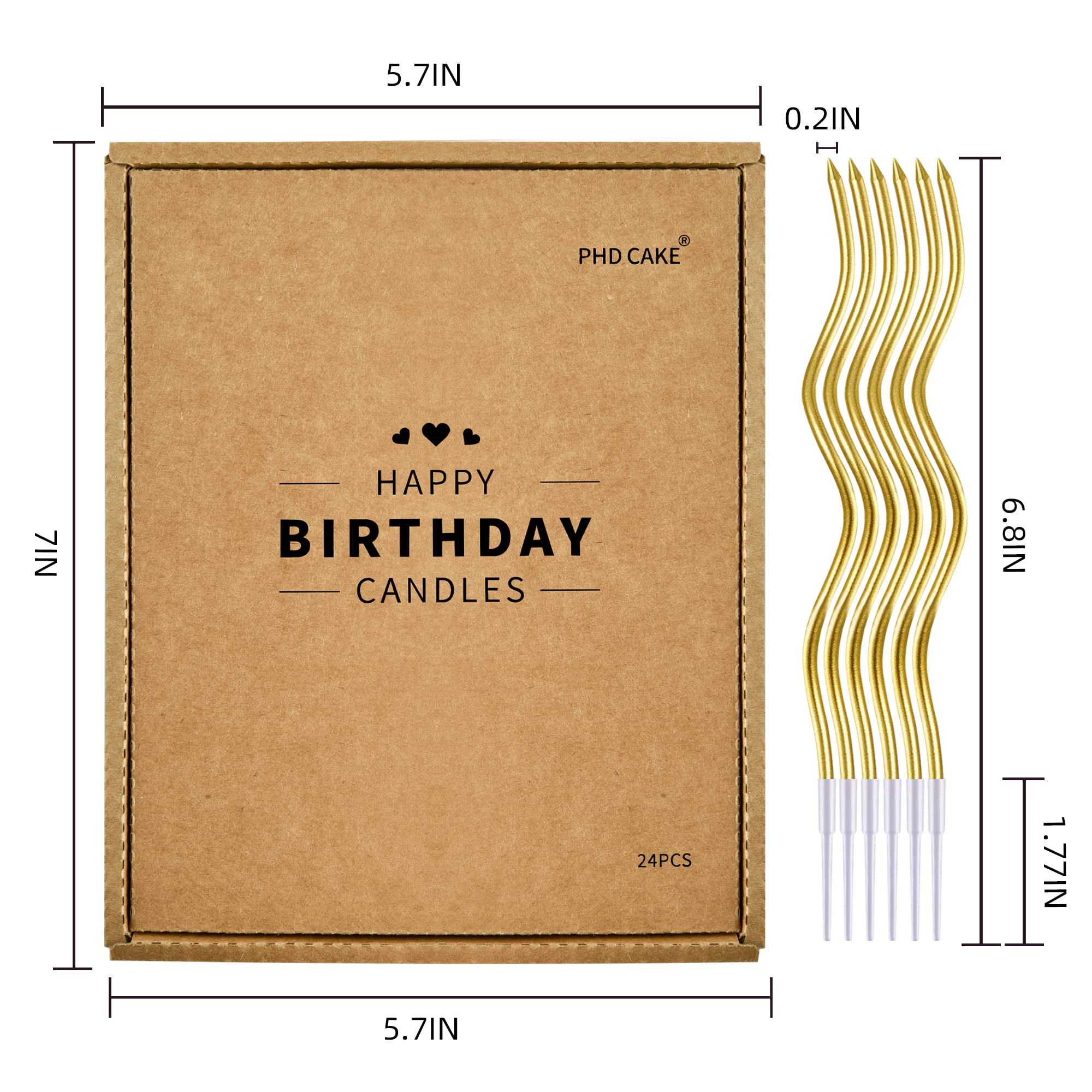PhD CAKE biodegradable candles offer eco-friendly celebration options.