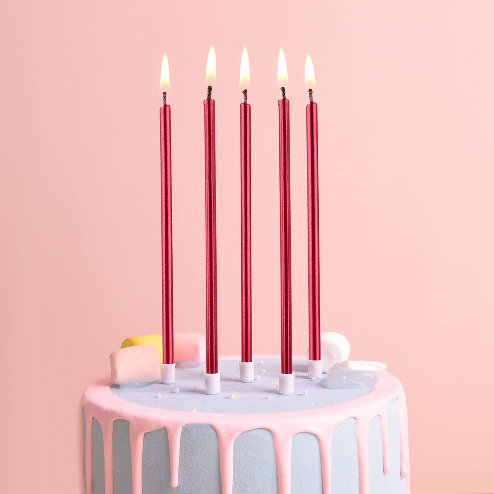 PHD CAKE tall candle with holder keeps wax off cake surface