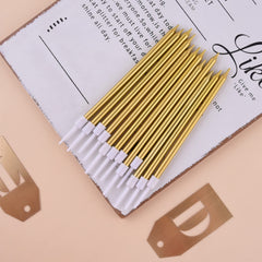 PHD CAKE wedding gold taper candle for sophisticated decor