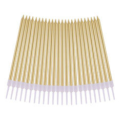 PHD CAKE gold taper candles perfect for birthday celebrations