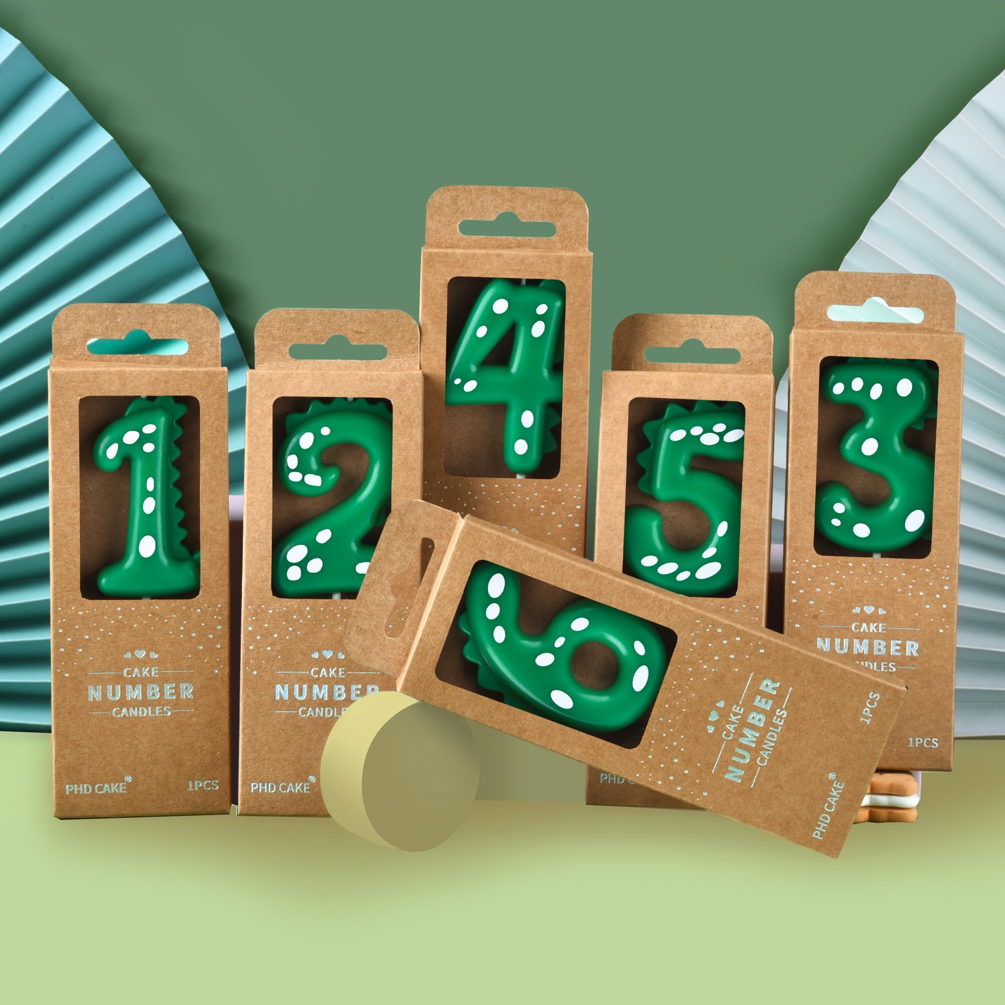 PHD CAKE kids party dinosaur candle adds playful charm