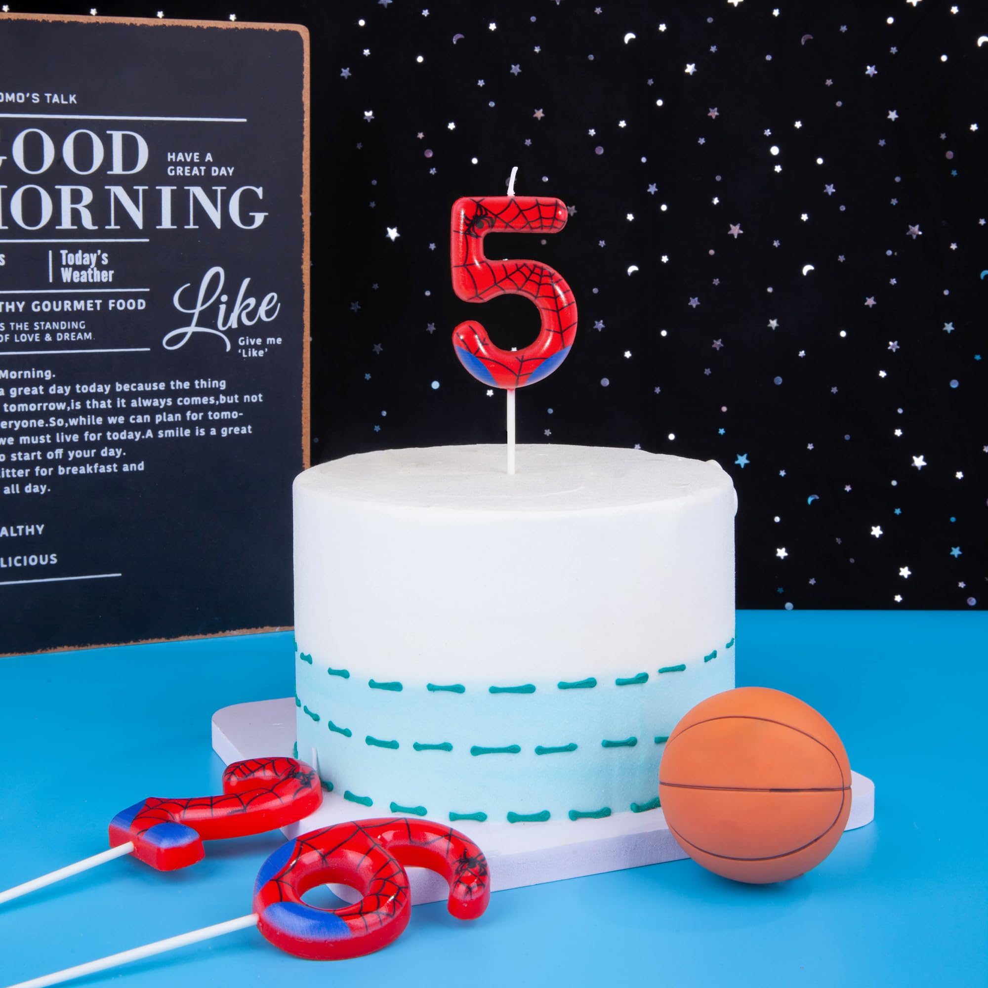 PHD CAKE Large 2.76-inch spider candle provides a bold focal point for celebrations.