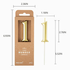 PHD CAKE long burning 2.76-inch candle ideal for singing and photos