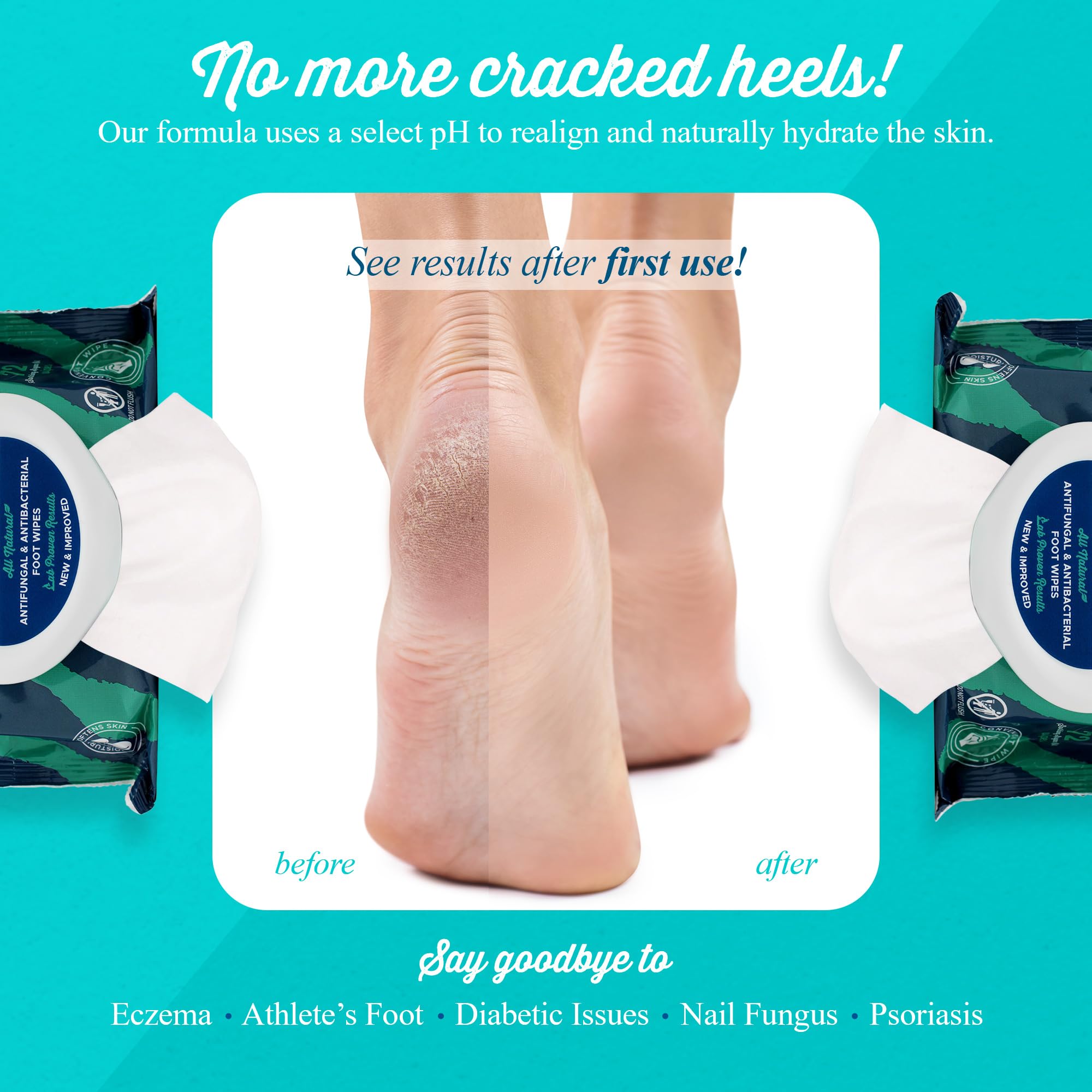 pHeet Foot Wipes essential oils scent boosts natural fragrance during use