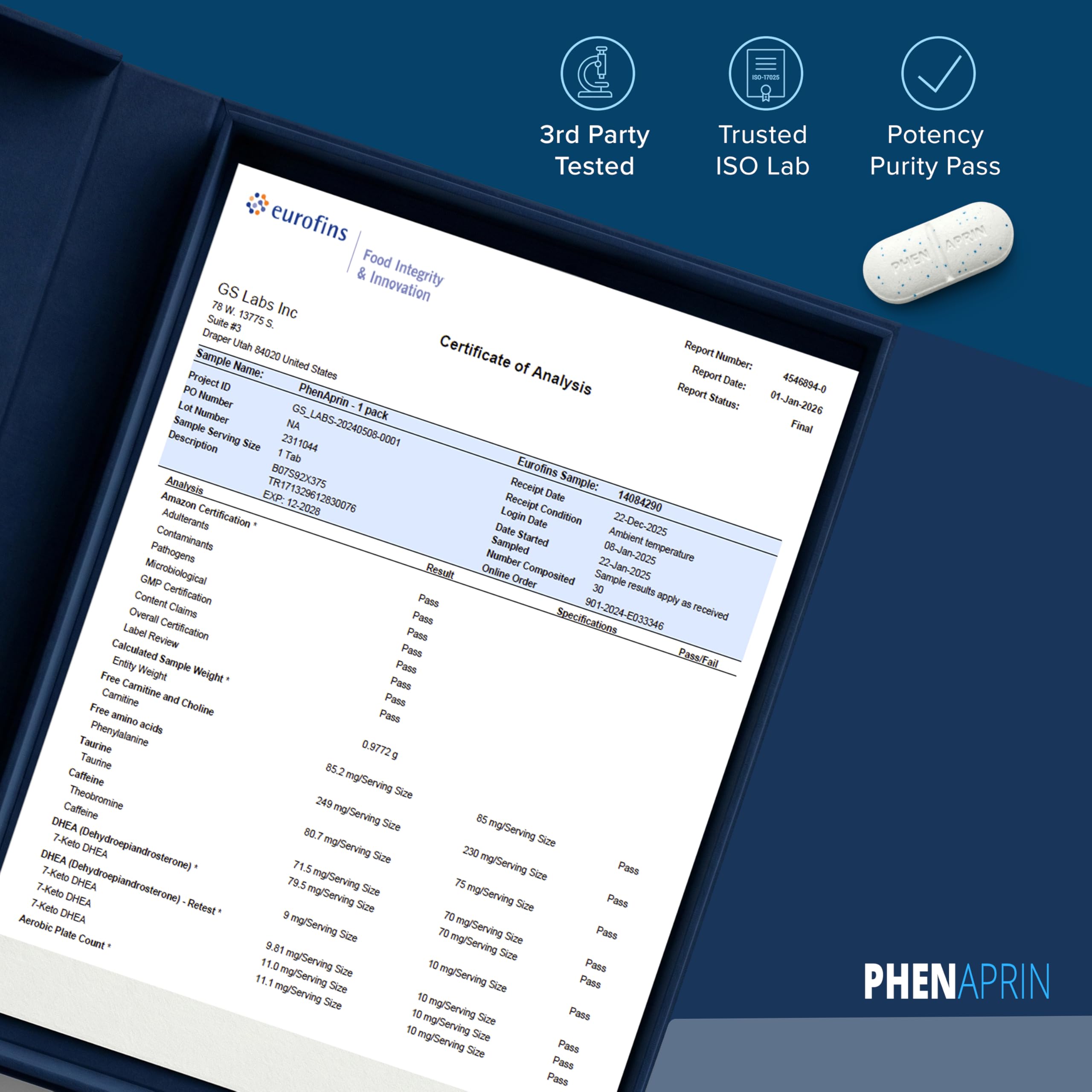 PhenAprin daily-use lifestyle shot with a busy professional