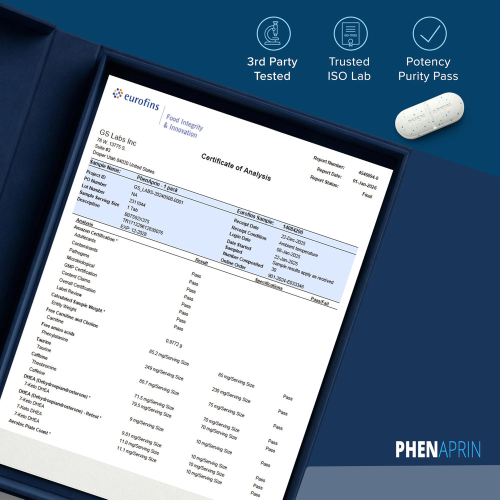 PhenAprin daily-use lifestyle shot with a busy professional