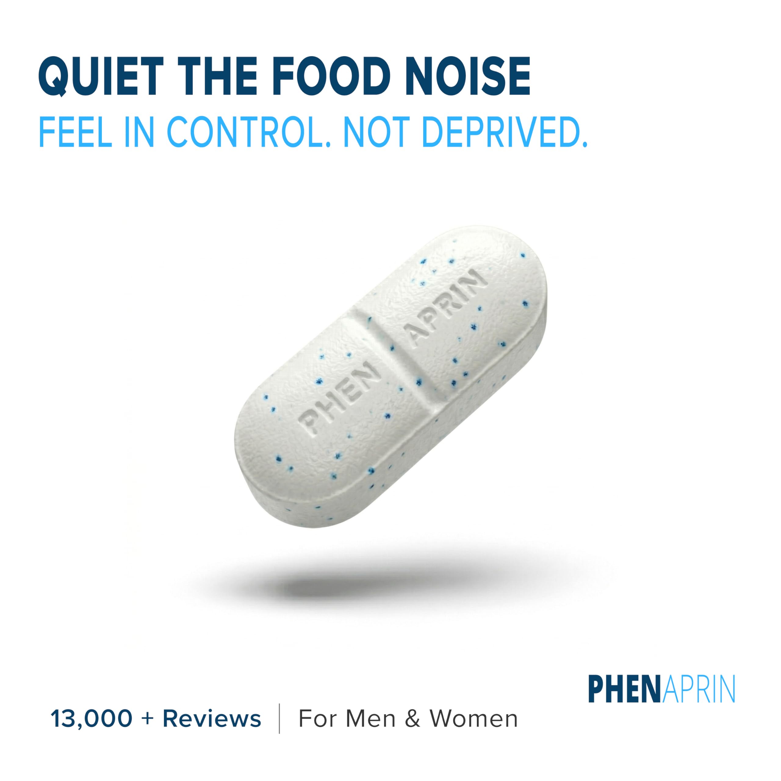 PhenAprin supplement-facts panel with serving size and ingredients