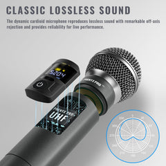 Phenyx Pro anti rolling rings color-code mics for quick channel pairing