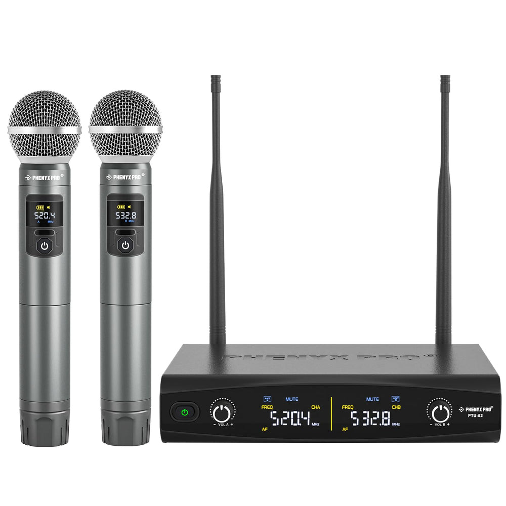 Phenyx Pro PTU-52-2H UHF receiver with rugged metal chassis for reliable performances