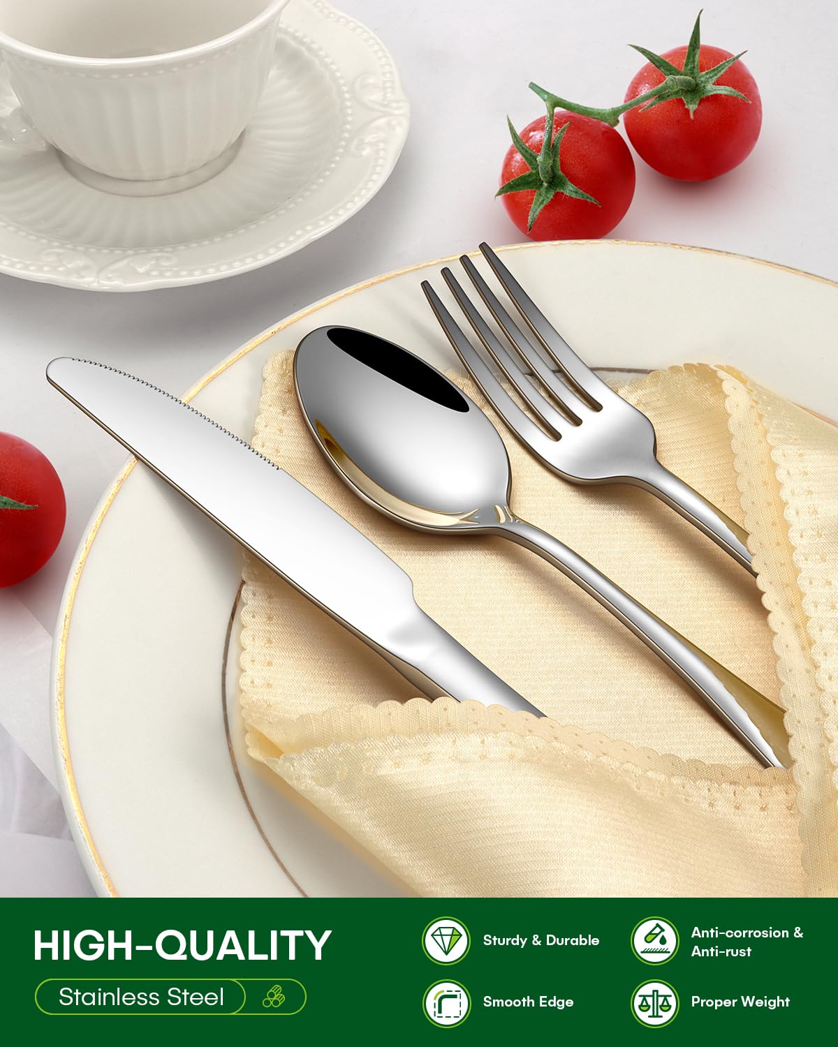Philipala dinner spoons for comfortable scooping and serving