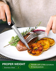Philipala salad forks complement mixed salads with sturdy stainless steel
