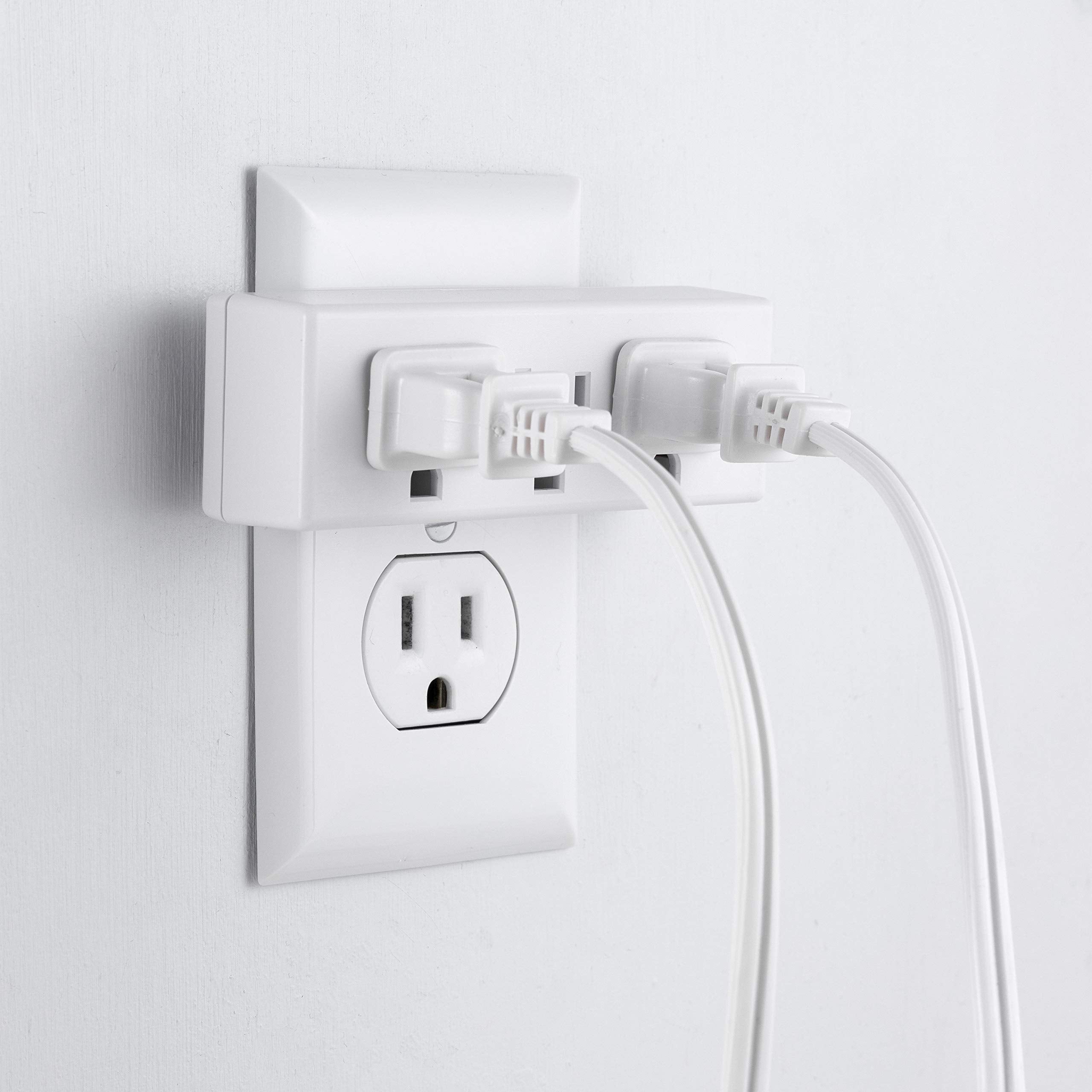 Travel-friendly Philips wall tap fits tight spaces for on-the-go power.