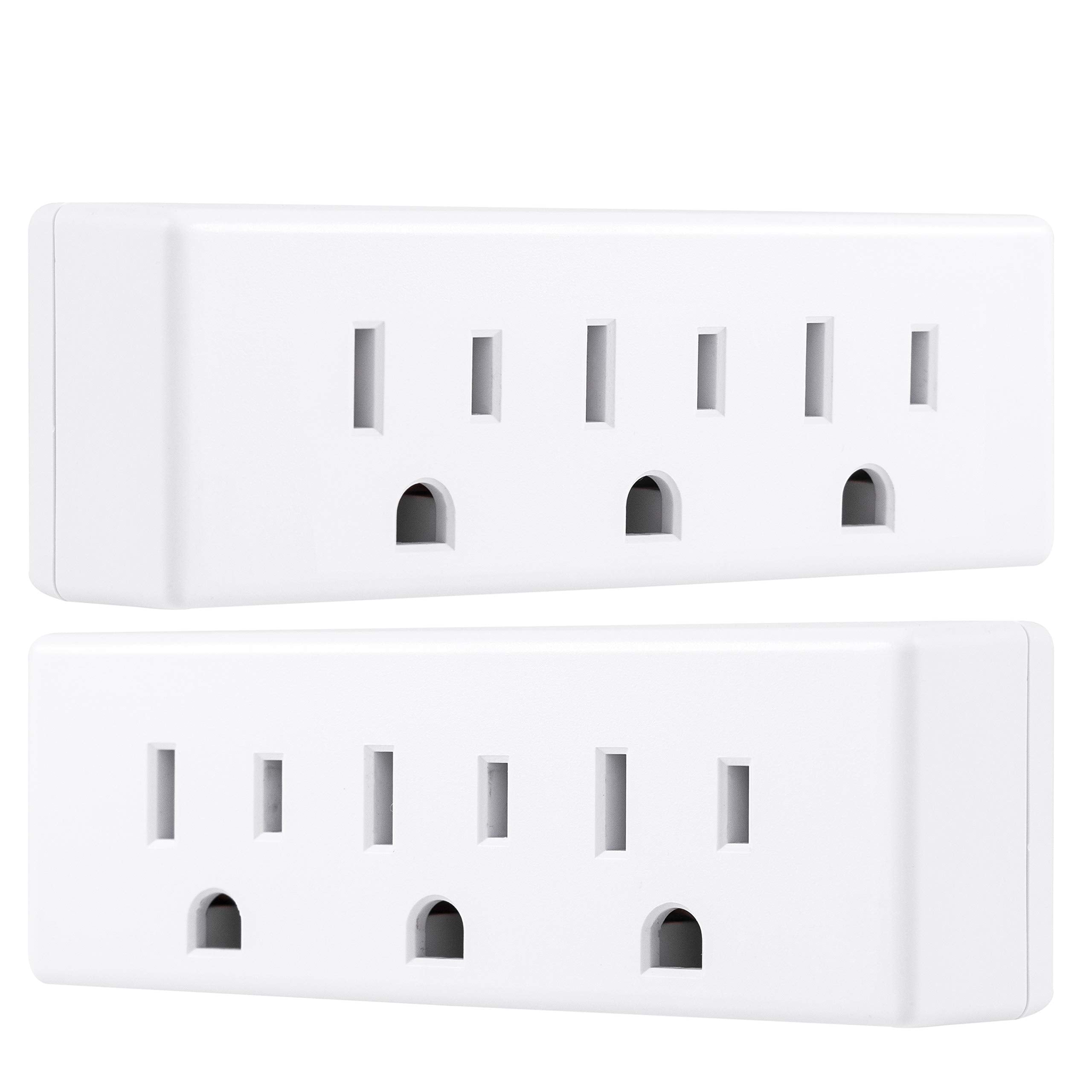 Philips 3-outlet tap powers three devices from one wall outlet.