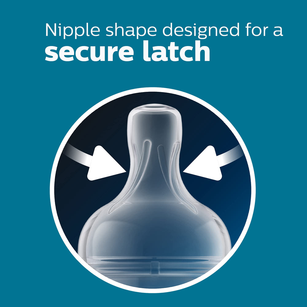 Philips Avent AirFree vent option image illustrating air-free feeding setup