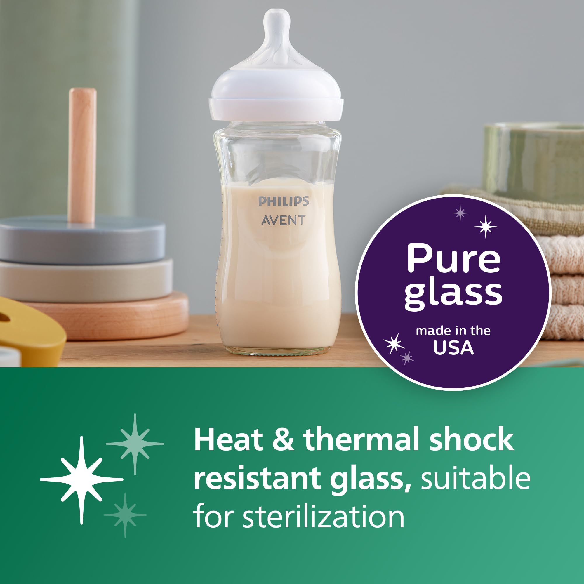 Philips Avent anti-colic valve detail redirects air away.