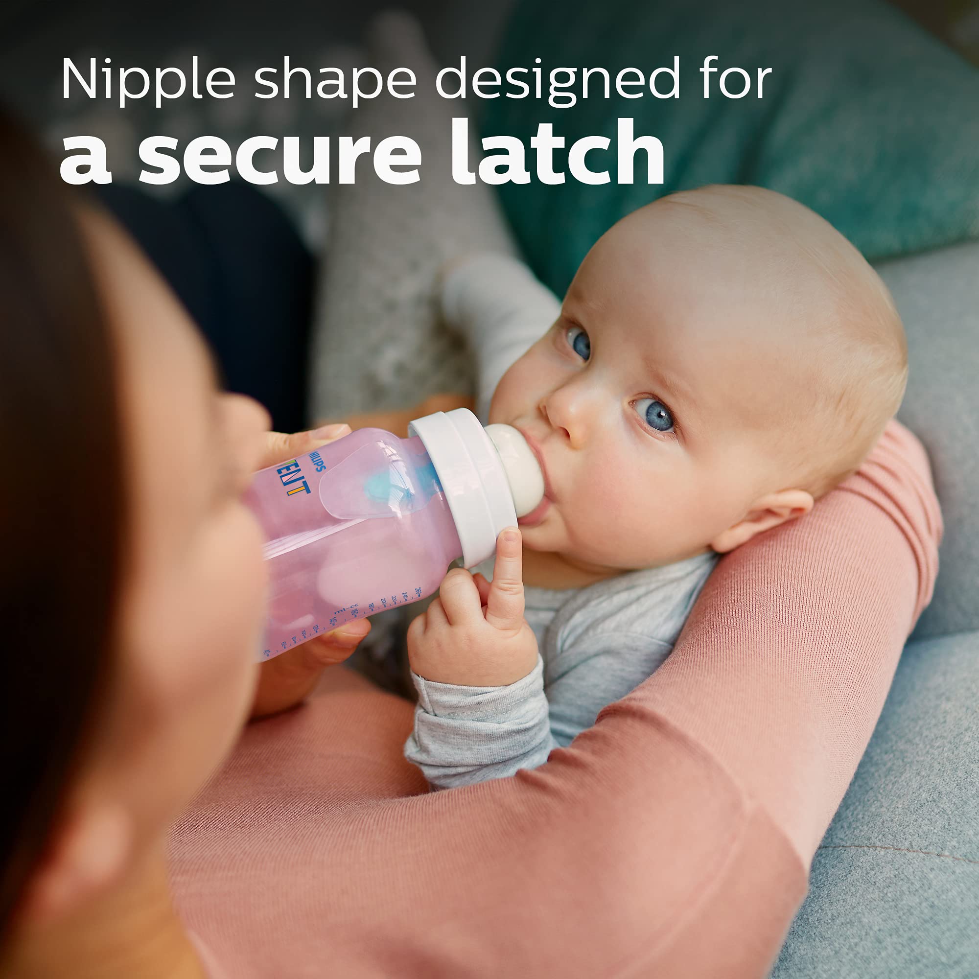 BPA free bottle ideal for safe daily use with baby.