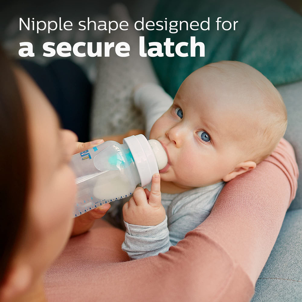 BPA-free Philips Avent bottle compatible with AirFree vent.